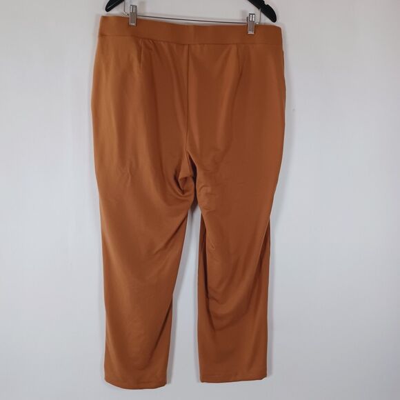 J‎ Jill Pure Affinity French Terry Pants XL Brown Slim Leg Pull On Neutral Work - Picture 4 of 7
